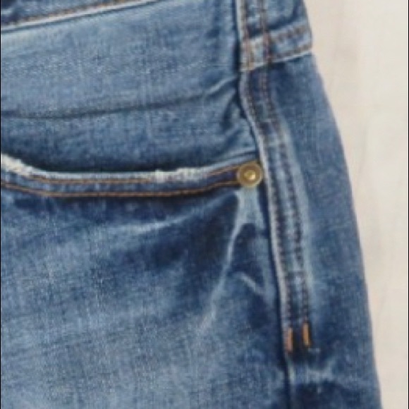 Free People Blue Jean Denim Shorts Sz 27 EUC - Picture 3 of 8